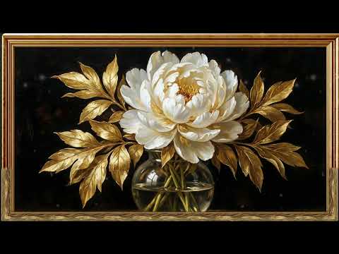 Romantic Floral Art Gallery | Gold Frame TV Art Screensaver💞
