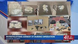 Monroe County Sheriff's Office arrests 32 in Drug Bust Operation Hell Froze Over
