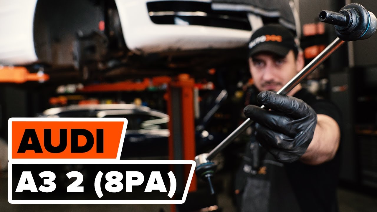 Jak vyměnit přední tyčky stabilizátora na Audi A3 8PA – návod k výměně