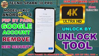 Tecno Spark 30 Pro FRP bypass | Tecno Spark 30 Pro KL7 Google Account Unlock | Meta mode Unlock Tool