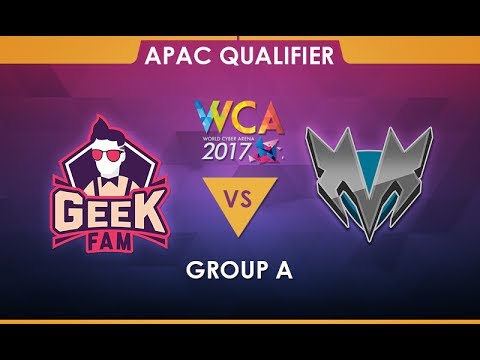 Geek Fam vs Mineski Game 1 - WCA 2017 APAC Qualifier Group A - @Xyclopzz