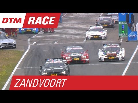 Molina and Wittmann nudge together after pit stop - DTM Zandvoort 2015