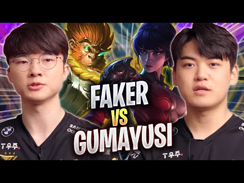 GUMAYUSI vs FAKER! - T1 Gumayusi Plays Nidalee JUNGLE vs T1 Faker Wukong! | Season 2023