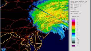 Hurricane Irene- New York City (OKX) Radar Loop- August 28th, 2011