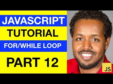 Javascript Forwhile Loop Somali Beginner Tutorial Part 12