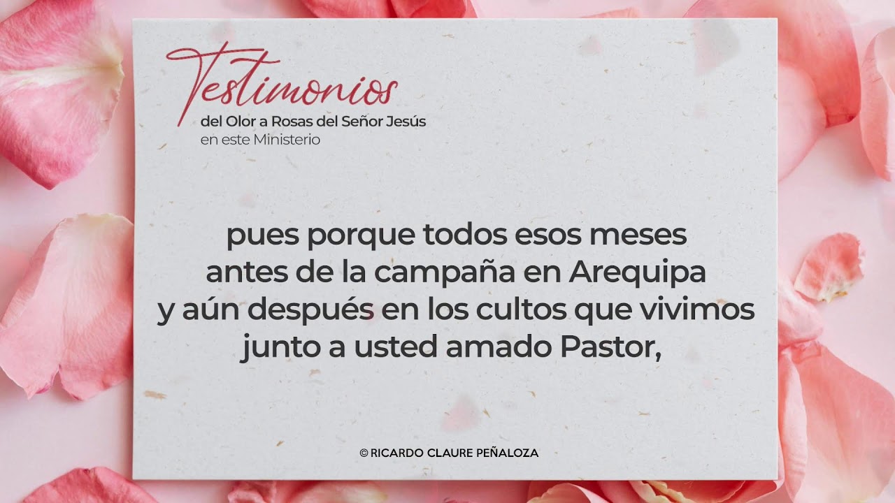 🌹💦 OLOR A ROSAS DEL SEÑOR JESÚS EN ESTE MINISTERIO | Primer Testimonio 15 de agosto de 2026