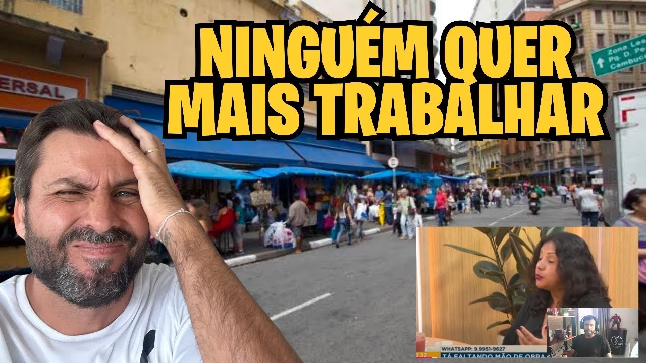 COMERCIANTES APAVORADOS COM A FALTA DE MÃO DE OBRA