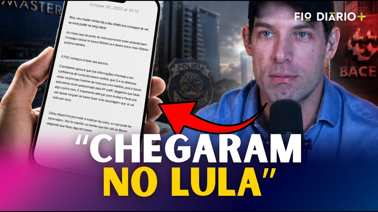 AS MENSAGENS QUE COLOCAM LULA NO BANCO MASTER