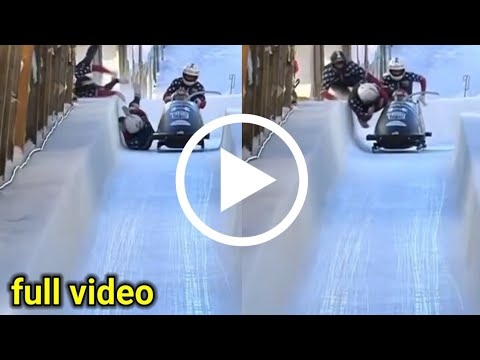 St. Moritz Bobsleigh Sturz: US-Pilot Kristopher Horn verliert drei Anschieber und steuert Bob allein