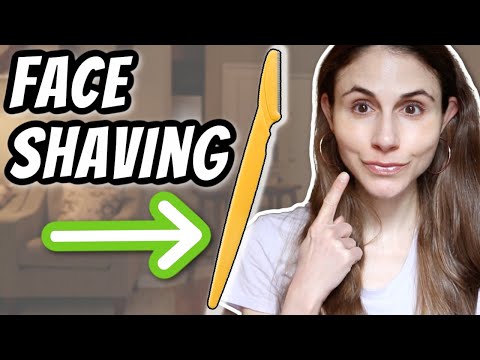 How to SHAVE PEACH FUZZ ON THE FACE | Dr Dray