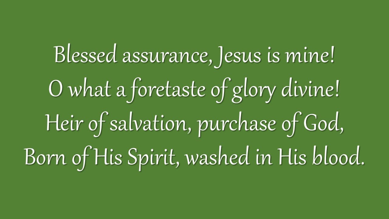 Blessed Assurance (Grace Community Church)