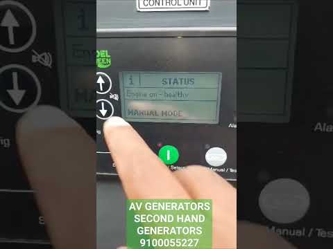kirloskar generator dg start and parameters checking #generator #AV GENERATORS