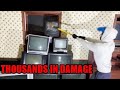 Destroying Thousands Of Dollars Worth Of Electronics Inside This House