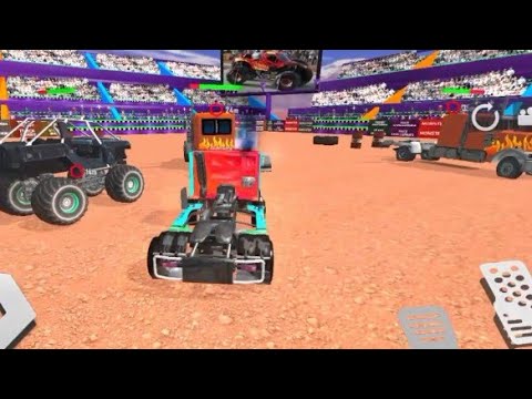 Real monster Truck Demolition Derby Crash stunts Racing games