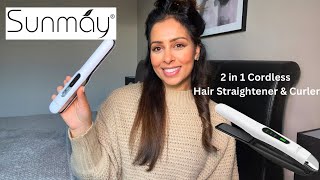 Sunmay 2 in 1 Cordless Hair Straightener & Curler - Unboxing and Review