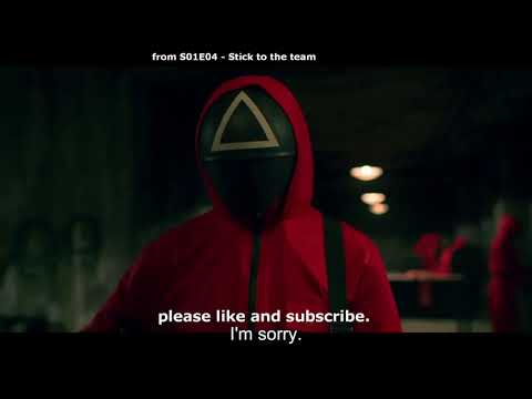 Squid Game - Guard puts on square mask (S01E04)