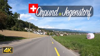 Scenic Switzerland in 4K 🇨🇭 Driving from Orpund to Jegenstorf