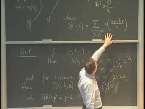 Distribution of arithmetic functions (3/6), Emmanuel Kowalski (ETH Zuerich) [2015]