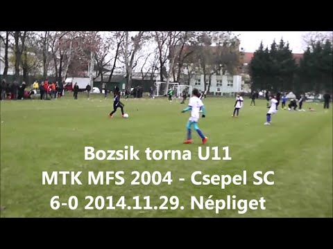 Bozsik torna U11 MTK MFS 2004 - Csepel SC 6-0 2014.11.29. Népliget
