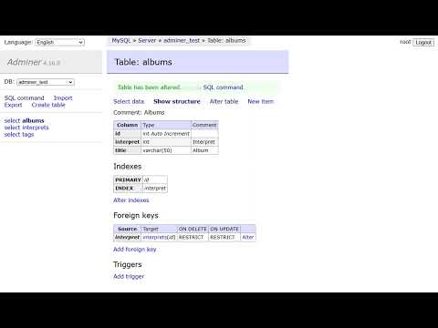 GitHub - vrana/adminer: Database management in a single PHP file