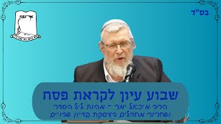 הרב מיכאל ימר | שבוע עיון לפסח | מהות ליל הסדר ושחרור מחבלים בעסקת פדיון שבויים (הערוץ של ישיבת אור עציון) - התמונה מוצגת ישירות מתוך אתר האינטרנט יוטיוב. זכויות היוצרים בתמונה שייכות ליוצרה. קישור קרדיט למקור התוכן נמצא בתוך דף הסרטון