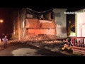 A wall on Phelps St in #oneida  collapsed earlier this evening. Oneida Fire Chief Salerno said no on