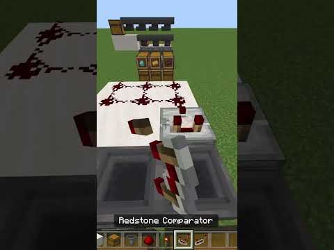 SIMPLE AUTO SORTER FAST | Minecraft Bedrock #shorts