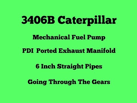 Straight Piped Caterpillar 3406B | PDI Exhaust Manifold