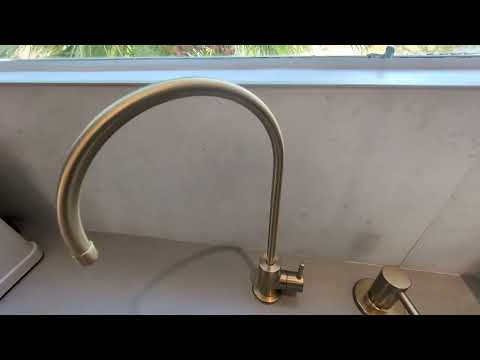 Одинарный кран для питьевой воды золото матовое KRAUS Purita FF-100BB-4 - фото 2 - id-p1498449293