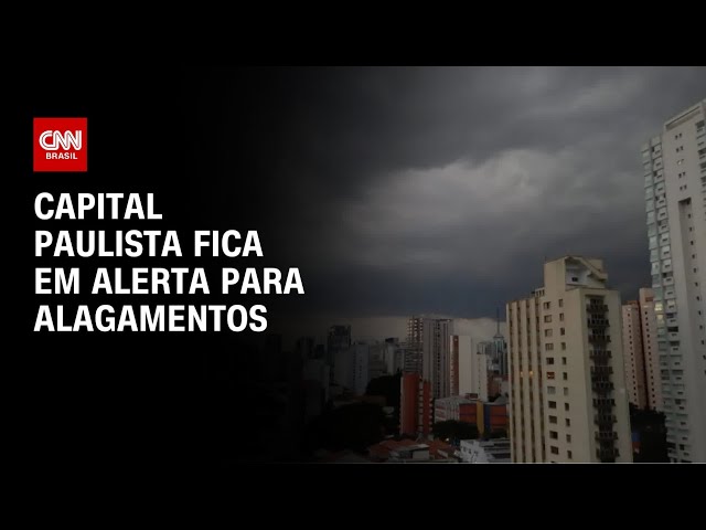 Chuva forte faz CGE disparar alerta para alagamentos na cidade de São Paulo | CNN 360º