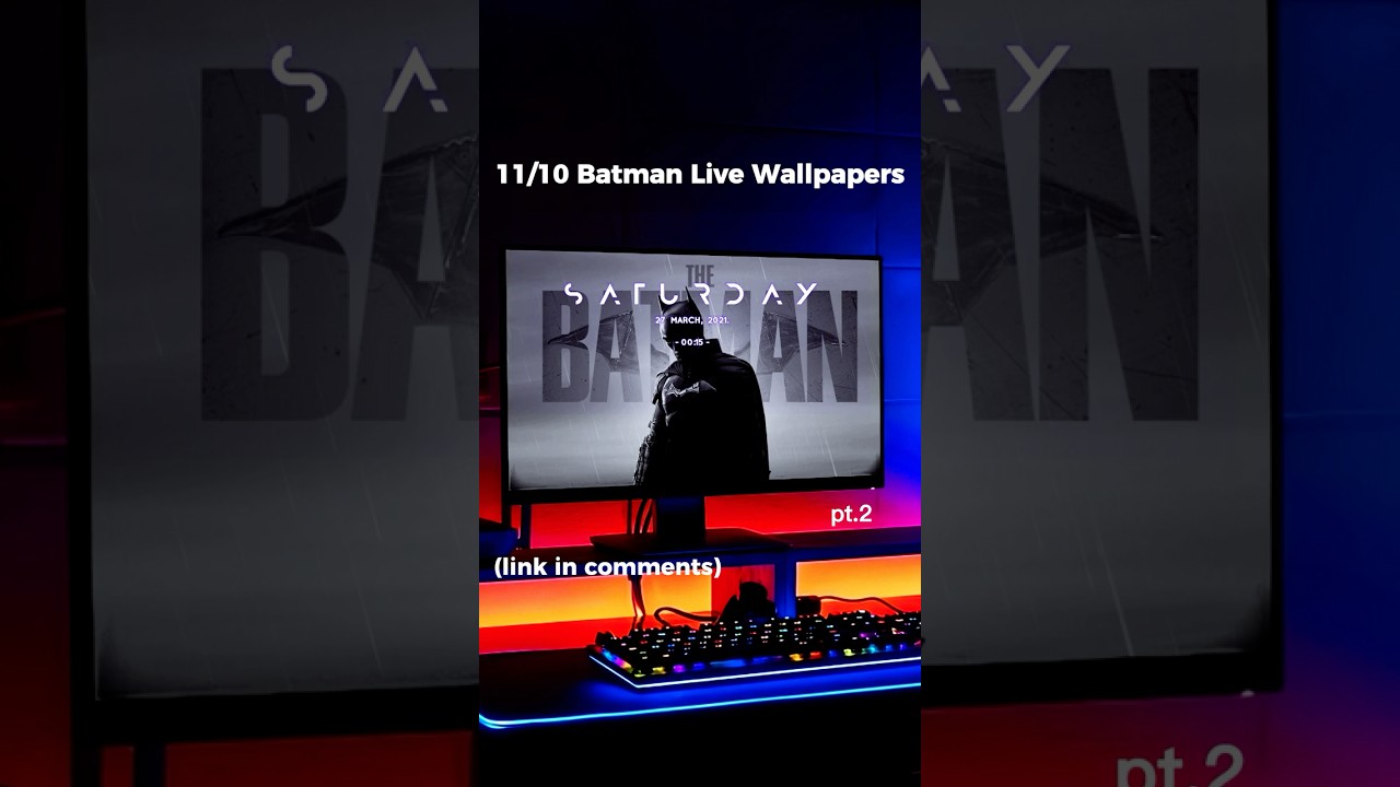 11/10 BATMAN Live Wallpapers you need for your PC🦇 || Part 2 || FREE to Download🔥