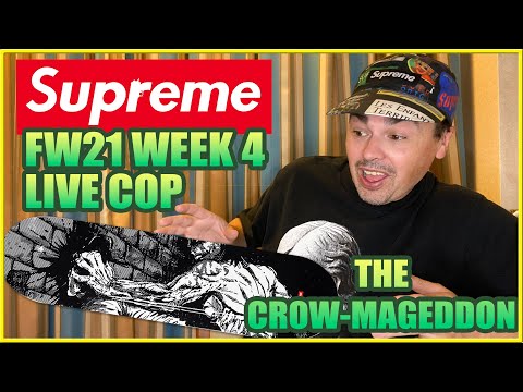 SUPREME LIVE COP FW21 WEEK 4! THE CROW SUPREME ITEMS and SUPREME FISHBOWL WINNER ANNOUNCED!!