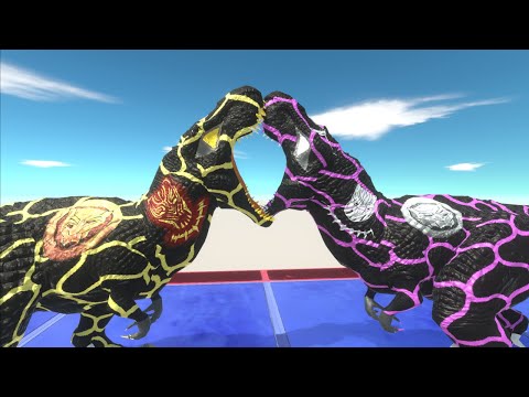 Black Panther T-rex Dinosaur VS Erik Killmonger T-rex Death Run Oasis-Animal Revolt Battle Simulator