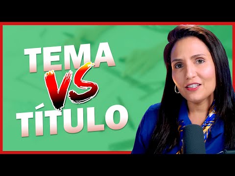 Qual a diferença entre Tema e Título ? - Artigo Cientifico, Monografia, TCC, Dissertação, Tese