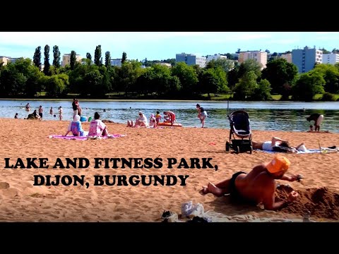 Lake and Fitness Park of Dijon, Burgundy, France #lake #park #dijon #dijonfrance #burgundyfrance
