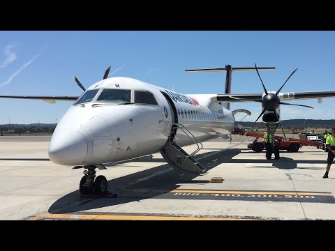 QantasLink Bombardier Dash 8 Q400 Flight Report - Sydney to Canberra Video