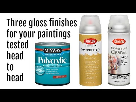 Best glossy spray finishes for acrylic pour paintings-test &...