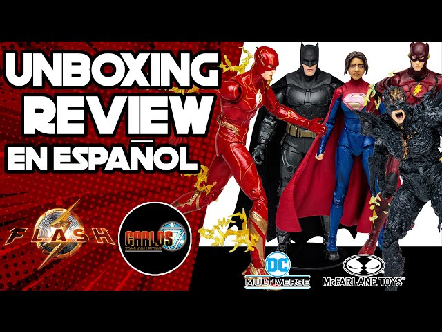 Vídeo relacionado con BANDAI - McFarlane Figura DC Película The Flash, Dark Flash, Villano Multicolor TM15526