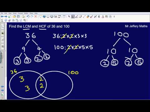 Finding the HCF and LCM using product of prime factors 2