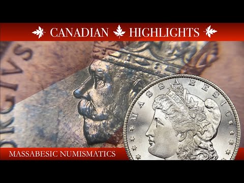 1911 1912 - CANADA LARGE CENT - GODLESS CENT - “CANADIAN HIGHLIGHTS” with MASSABESIC GOLD and SILVER