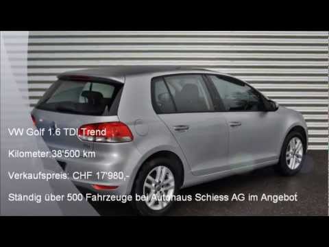 VW Golf 1.6 TDI Trend - V-7429 - AUTOHAUS SCHIESS AG - OCCASION.