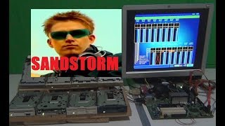 Darude - Sandstorm on 8 floppy drives and a pc bee