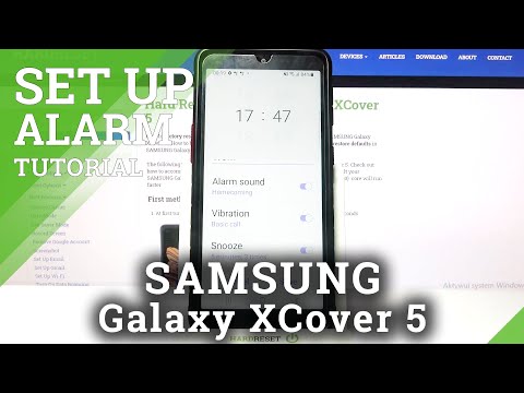 How to Set Alarm Clock in SAMSUNG Galaxy XCover 5 – Schedule Alarm Clock
