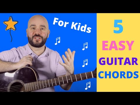 First 5 Starter Guitar Chords For Kids & Parents (TOTAL BEGINNER)