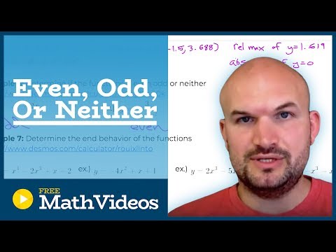 Even odd or neither functions