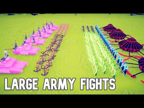 LARGE ARMY FIGHTS WITH NEW MOD UNITS - TABS NEW UNITS - TABS MODS - TABS STRATEGYMOON