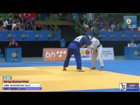 Judo 2013 European Championships Juniors Sarajevo: Ghazaryan (ARM) - Degen (NED) [-66kg] QF
