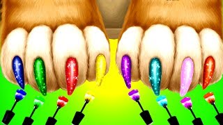 Animal Jungle Salon Colour Kids Games - Makeover Bath Dress up & Coloring Animals Hair & Nails