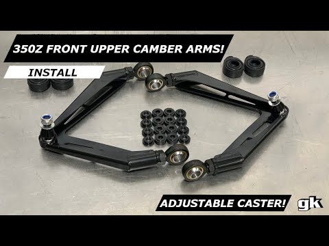 Gktech 350Z V35 G35 Front Upper Camber Arms - Install