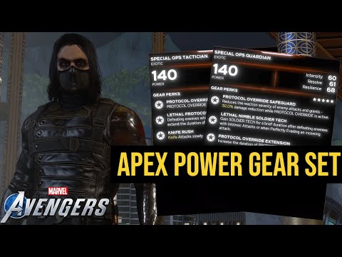 , title : 'Marvel's Avengers - Gear Guide: Winter Soldier - Apex Power (Special Ops) Gear Set'